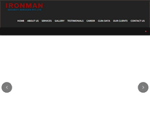 Tablet Screenshot of ironmansecuritas.com